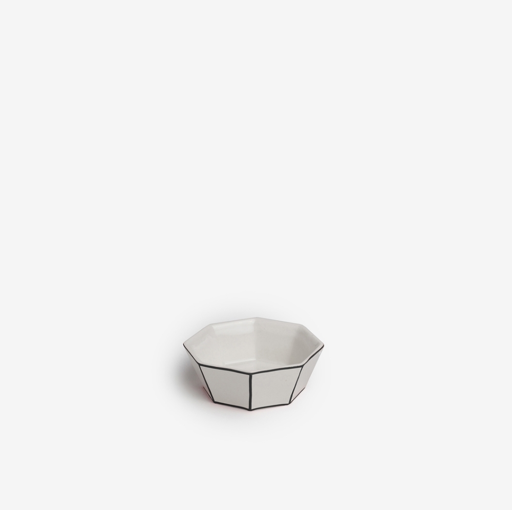 Odeme Black Edge Ring Dish New
